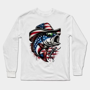 Celebrate Mardi Gras and show your love of fishing with this vibrant patriotic design Long Sleeve T-Shirt